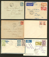 Lettre Lot. 1891-1946, 6 Enveloppes Affts Divers Dont Deux Entiers. - TB - Other & Unclassified