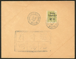 Lettre KOUANG-TCHEOU. No 14, Obl Cad Août 1907 Sur Enveloppe. - TB (cote Maury) - Autres & Non Classés