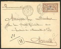 Lettre No 20, Obl Cad Trebizonde Janv 1904 Sur Enveloppe Recommandée Pour La France. - TB - Other & Unclassified