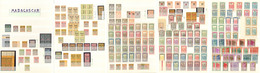 ** Collection. 1896-1956 (Poste, PA, Taxe), Des Valeurs Moyennes Et Séries Complètes, Doubles, Bloc De Quatre Et Qqs Ex  - Autres & Non Classés