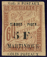 * "COLIS POSTAUX" Doublé Dont Un Avec I Manquant. No 60 (Maury 48c). - TB. - R (cote Maury) - Altri & Non Classificati