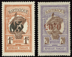 ** Variétés. Nos 83b, 106a. - TB - Altri & Non Classificati