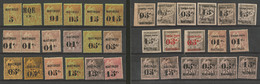 * Lot. 1886-1892 (Poste), Valeurs Moyennes. - TB Ou B - Other & Unclassified