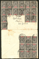 Lettre No 41 (25) Obl Nouméa Juin 1913 Sur Enveloppe Pour La Nelle Zélande. - TB - Sonstige & Ohne Zuordnung