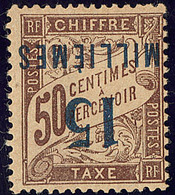 ** Taxe. Surcharge Renversée. No 8a. - TB - Other & Unclassified