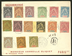 Lettre Nos 59 à 76 (pd) (sauf 62, 63, 74 Et 75), Sur Enveloppe Recommandée De Juil 1913 Pour Paris. - TB - Autres & Non Classés