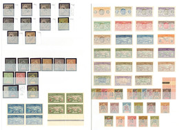 ** Collection. 1891-1957 (Poste, PA, Taxe), Des Valeurs Moyennes Et Séries Complètes, Qqs Doubles Et Bloc De Quatre. - T - Other & Unclassified