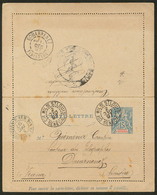 Lettre CL Entier 15c (N°13) Obl Cad "Cce MILre St Louis" Déc 97, Pour La France. - TB - Autres & Non Classés