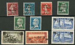 * Variétés. Nos 130 à 132, 143(2), 147, 180, 181, 183(2). - TB (cote Maury) - Sonstige & Ohne Zuordnung