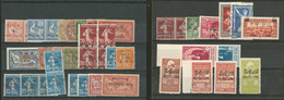 * Collection. Variétés. 1919-1945 (Poste), Petites Et Moyennes Valeurs Entre Les N°14 Et 287, Qqs Ex **. - TB - Sonstige & Ohne Zuordnung