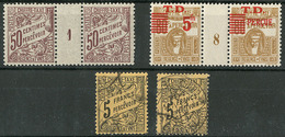 ** Taxe. Nos 32 Paire Mill. 1, 35 Paire Mill. 8, 32 (2 Ex Obl). - TB - Other & Unclassified