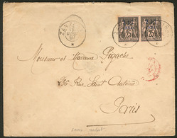 Lettre No 24 Paire, Obl Cad Avril 97 Sur Enveloppe Pour La France. - TB - Other & Unclassified