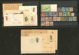 * 1892-1910, Valeurs Diverses * Ou Obl, Dont Huit Coupés De Madagascar Sur Diverses Enveloppes. - TB - Colecciones