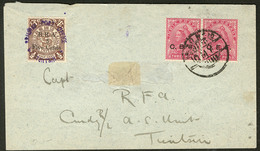 Lettre Bureaux Anglais. No 1 Paire + Chine 73, Sur Enveloppe Pour Tintsin. - TB. - R - Sonstige & Ohne Zuordnung