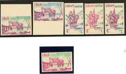 ** LIBAN. Non émis. 1950, Château De Saïda, Avec Ou Sans Valeurs, Dentelés Ou ND. - TB - Liban