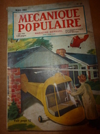 1951 MÉCANIQUE POPULAIRE:Des Arbres Neufs Avec Vieux;J'ai 1 Million De Grenouilles;Gravure Sur Pierre;Travail-bambou;etc - Sonstige & Ohne Zuordnung