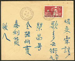 Lettre NORD VIETNAM. No 7 Obl Cad Hanoichanh-Thau-Cuc Buu-Tin 18.2.46 Sur Enveloppe. - TB - Viêt-Nam