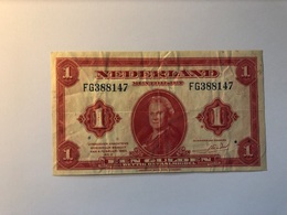 Billet Pays Bas 1 Gulden 1943 - 1  Florín Holandés (gulden)
