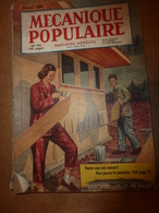 1951 MÉCANIQUE POPULAIRE:Faire Sa Maison; Construction D'une Maison En Contre-plaqué;Faire Durer Le Gouttières ;etc - Autres & Non Classés