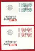 ERSTTAGSBRIEFE Mit MiNr. H-Blatt 145 4x1100 Xw Und H-Blatt 148 4x1105 Gestempelt BERN 1 -1.-2.84 -12 - Markenheftchen