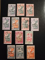 GUYANE FRANCAISE 1932 TIMBRES DE GUYANA SURCHARGES TERRITOIRE DE L ININI    MNH-MNG-MNHL  OBLITERE@@@ - Covers & Documents