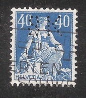 Perfin/perforé/lochung Switzerland No 169 1921-1924 - Hélvetie Assise Avec épée SK  Schweizerische Kreditanstalt - Gezähnt (perforiert)