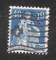 Perfin/perforé/lochung Switzerland No 169 1921-1924 - Hélvetie Assise Avec épée SK  Schweizerische Kreditanstalt - Gezähnt (perforiert)