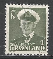 Greenland 1950. Scott #28 (U) King Frederik IX - Oblitérés