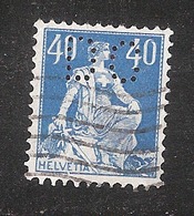 Perfin/perforé/lochung Switzerland No 169 1921-1924 - Hélvetie Assise Avec épée DC   Danzas & Cie - Perfin