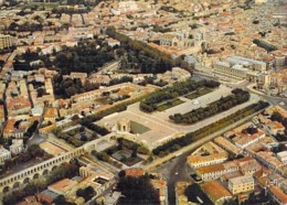 34 - MONTPELLIER : Vue Aérienne Sur Le Peyrou Et L'Aqueduc - CPSM Dentelée Grand Format 1968 - Hérault - Montpellier