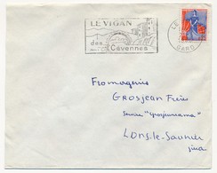 Enveloppe - OMEC Secap - LE VIGAN (Gard) - Le Vigan Des Cévennes - 1960 - Oblitérations Mécaniques (flammes)