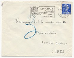 Enveloppe - OMEC Secap - LIVAROT (Calvados) - Livarot / Pays Charmant / Près De Lisieux - 1958 - Mechanische Stempels (reclame)
