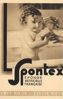Publicité: Eponge Artificielle Française Spontex (Lave Et Essuie Mieux) - Carte Non Circulée - Publicité