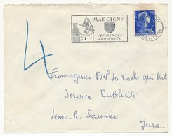 Enveloppe - OMEC Secap - MARCIGNY (Saone Et Loire) - Marcigny / Ses Marchés / Son Musée - 1958 - Oblitérations Mécaniques (flammes)