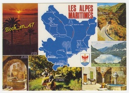 {79233} 06 Alpes Maritimes , Carte Et Multivues - Cartes Géographiques