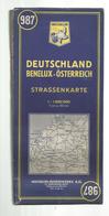 Carte Routiére , MICHELIN 987 ,  DEUTSCHLAND , BENELUX ,ÖSTERREICH , 1966 , Frais Fr 3.95 E - Wegenkaarten