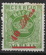 Macau Macao – 1885 Crown Type Surcharged Scarce 40 Surcharged On 50 Réis - Ungebraucht