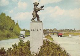 D- Berlin - Bär - Autobahn Einfahrt - Kleeblatt - Sintenis-Bär - Cars - Oldtimer - Lastwagen - Zehlendorf