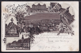 Maribor,  Litho, Five Motifs, Mailed 1898 - Slovenië