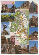{79242} 68 Haut Rhin , Carte Et Multivues ; Riquewihr , Ribeauvillé , Turckheim , Eguisheim , Munster , Mulhouse - Cartes Géographiques