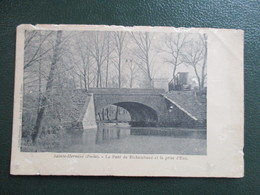 CPA 85 SAINTE HERMINE LE PONT DE RICHAMBAULT ET LA PRISE D'EAU - Sainte Hermine