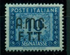 TRIESTE A 1947-49  SEGNATASSE10 L. AZZURRO MNH** - Impuestos