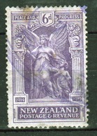 New Zealand 1920 King George V 6d Violet Stamp From The Victory Set. - Gebruikt