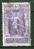 New Zealand 1920 King George V 6d Violet Stamp From The Victory Set. - Oblitérés