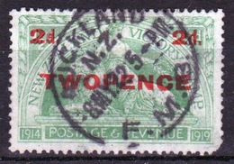 New Zealand 1922 King George V 2d Overprint On ½d Green Stamp. - Oblitérés