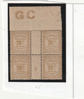 France Millésimes Avec Manchette Ou Manchon GC N° 45 Sans Charnière ** - Millesimes