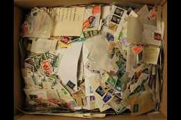 KILOWARE A Medium Sized Box Filled With An On & Off Paper, ALL World, ALL Period, Unsorted & Unchecked Mixture. Much Ger - Other & Unclassified