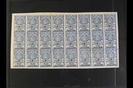 REVENUES BILLS OF EXCHANGE 1878 IMPERF PROOFS SE-TENANT BLOCK Of 24 (8x3) Printed In Blue On Ungummed Thick Card, Contai - Otros & Sin Clasificación