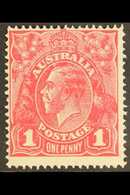 1918-20 1d Carmine-pink KGV, SG 49, Fine Mint, Very Fresh. For More Images, Please Visit Http://www.sandafayre.com/itemd - Otros & Sin Clasificación