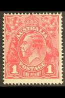 1918-20 1d Carmine-pink KGV, SG 49, Fine Mint, Very Fresh. For More Images, Please Visit Http://www.sandafayre.com/itemd - Other & Unclassified